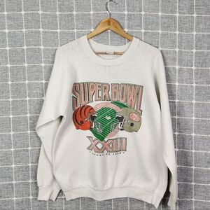 Vintage Super Bowl XXIII White Sweatshirt